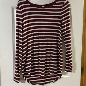 striped old navy long sleeve shirt
